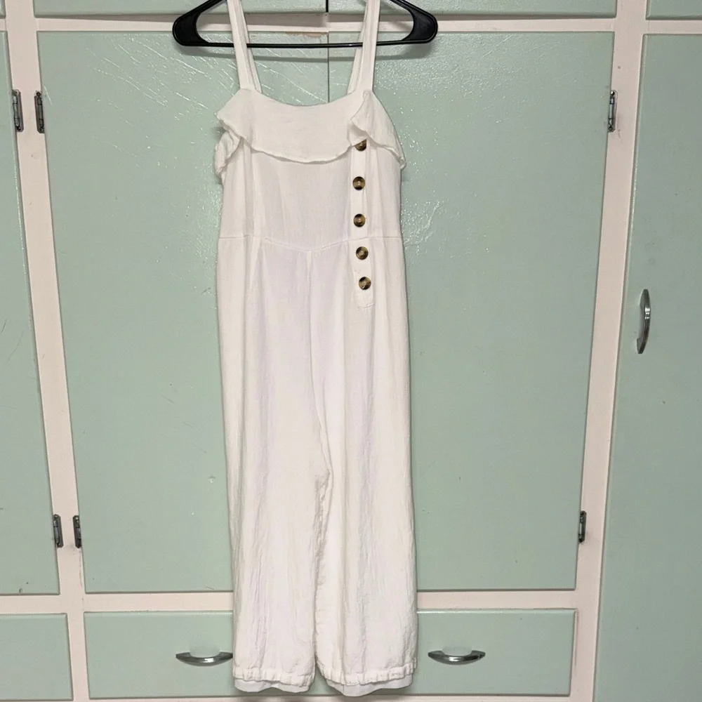 Japana sleeveless linen cotton blend Jumpsuit ADORABLE SIZE Medium - Picture 6 of 9
